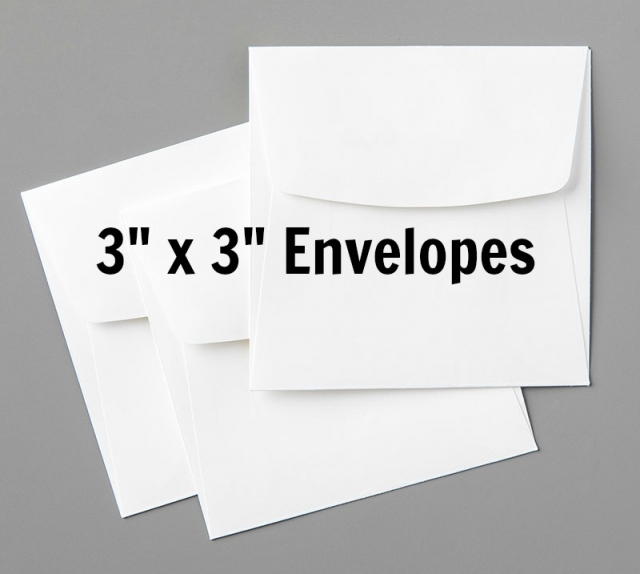 3 X 3 envelopes perfect for making your own little notecards