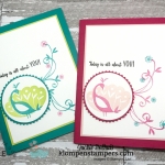 Beautiful Peacock makes quick and easy cards. Get this set for FREE during Sale-a-bration