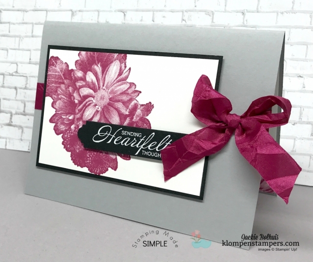 Heartfelt Blooms stamp set is a freebie you can get during Sale-a-bration. Details at klompenstampers.com