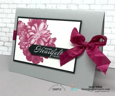Heartfelt Blooms stamp set is a freebie you can get during Sale-a-bration. Details at klompenstampers.com