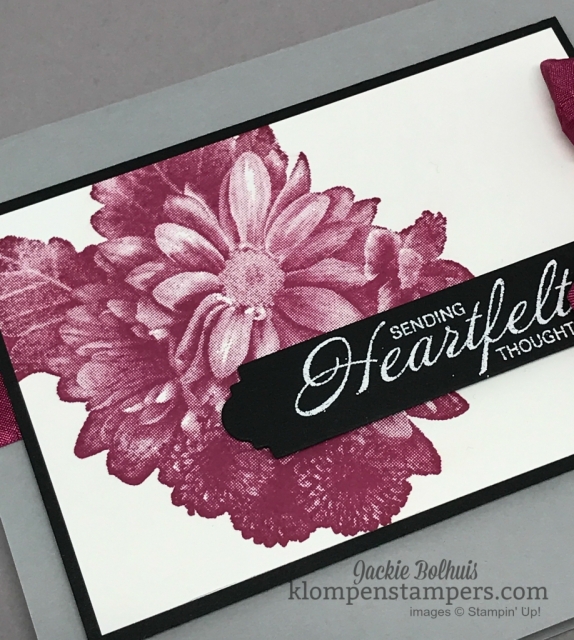 Heartfelt Blooms stamp set is a freebie you can get during Sale-a-bration. Details at klompenstampers.com
