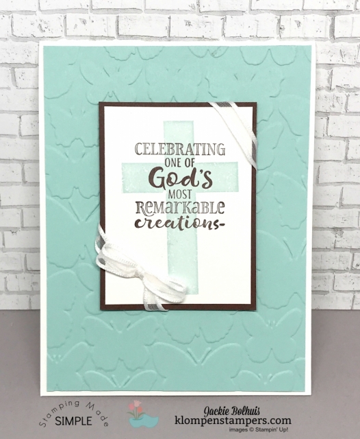 Hold on to Hope makes gorgeous cards for many occasions. combine with Cross of Hope Framelits to make beautiful cards.