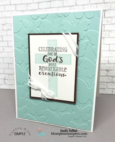 Hold on to Hope makes gorgeous cards for many occasions. combine with Cross of Hope Framelits to make beautiful cards.