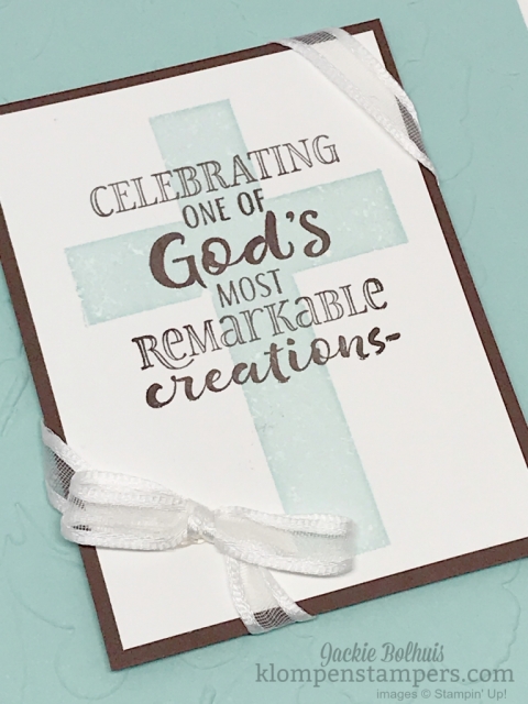 Hold on to Hope makes gorgeous cards for many occasions. combine with Cross of Hope Framelits to make beautiful cards.