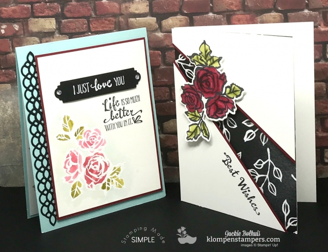 Petal Palette online stamping class + card kit. 