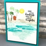 Watercoloring with the Waterfront stamp set is so easy! Add details at klompenstampers.com