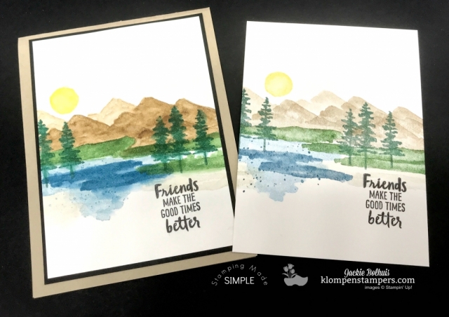 Easy Watercoloring using Waterfront stamp set. Video and instructions posted at klompenstampers.com