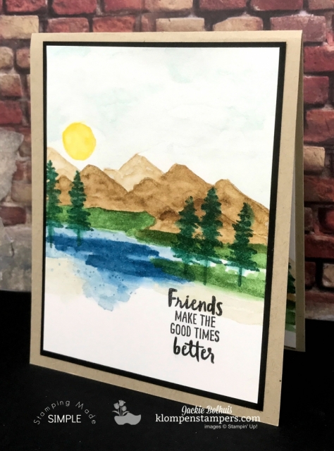 Easy Watercoloring using Waterfront stamp set. Video and instructions posted at klompenstampers.com