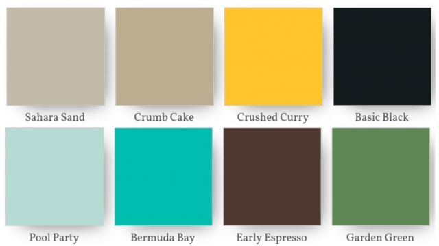Color combination for Waterfront beach scene card