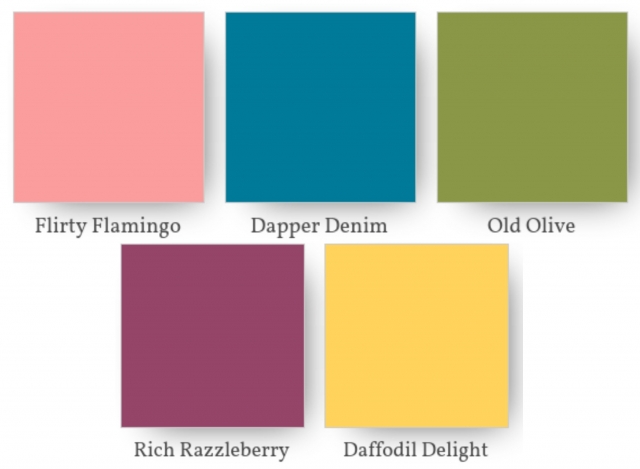 Color Combination for Little Birthday Note Cards