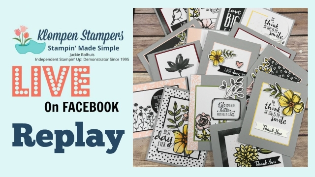 Quick & easy cards made with Memories & More. Reply of Facebook Live that aired 2/19/18