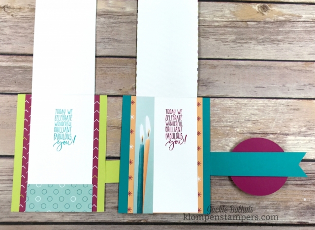 Easy Fun Fold using Picture Perfect Party Designer Series Paper and Picture Perfect Birthday stamp set