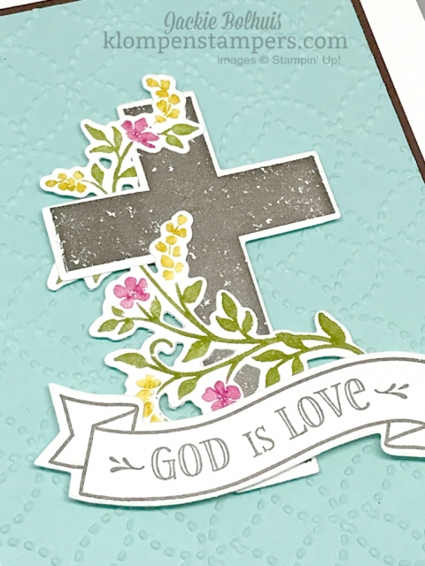 Hold on to Hope makes gorgeous cards for many occasions. Combine with Cross of Hope Framelits to make beautiful cards.