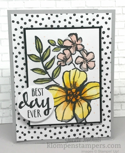 Facebook Live card made with Petal Passion Memories & More and Stampin' Blends