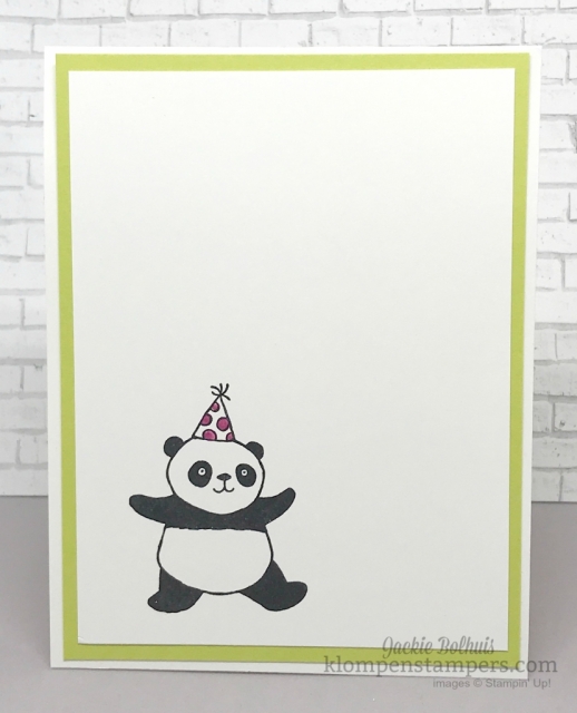 Party Pandas quick & easy cards. All details posted at klompenstampers.com