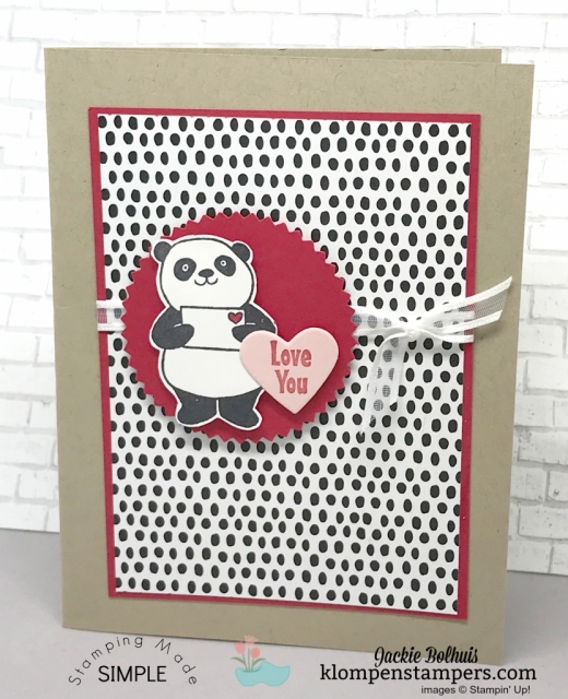 Party Pandas quick & easy cards. All details posted at klompenstampers.com