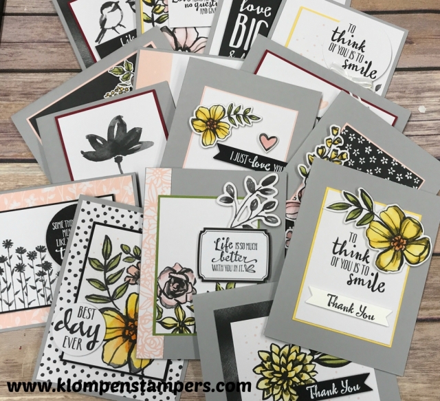 Quick & easy cards using Petal Passion Memories & More card pack. Featured on Facebook Live on 2/19/18