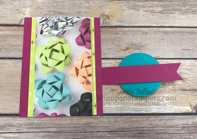 Easy Fun Fold using Picture Perfect Party Designer Series Paper and Picture Perfect Birthday stamp set