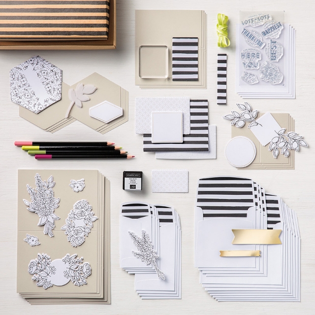 Lots of Happy kit from Stampin' Up! makes 20 adorable cards.