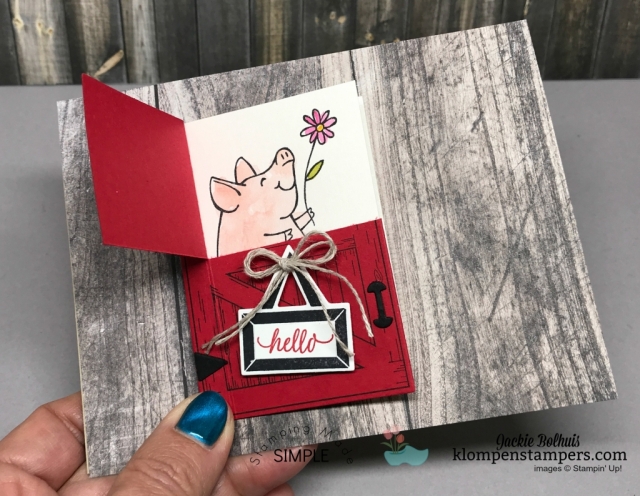 Video showing how to make cards using the Barn Door Bundle from Stampin' Up!