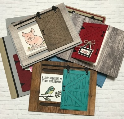 Learn to make cards with the Barn Yard Bundle in the Occasions Catalog from Stampin' Up! Projects by Jackie Bolhuis, Klompen Stampers #jackiebolhuis #klompenstampers