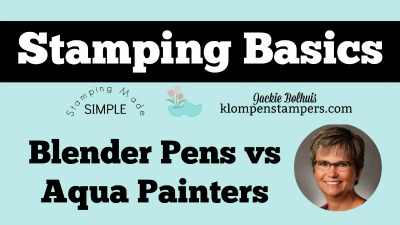 Learn how to use Blender Pens and Aqua Painters for a watercolor look