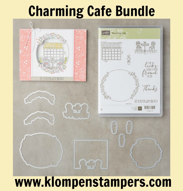 Charming Cafe bundle from Stampin' Up 2018 Occasions Catalog