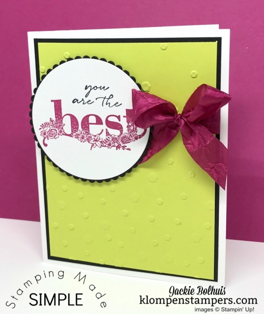 Happy Wishes from the 2018 Sale-a-bration. By Jackie Bolhuis, Klompen Stampers
