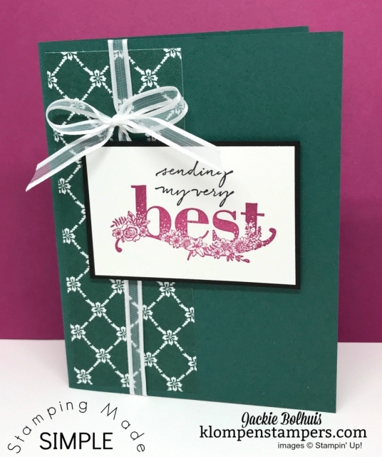 Happy Wishes from the 2018 Sale-a-bration. By Jackie Bolhuis, Klompen Stampers