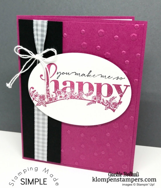Happy Wishes from the 2018 Sale-a-bration. By Jackie Bolhuis, Klompen Stampers