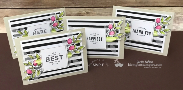 Lots of Happy kit from Stampin' Up! makes 20 adorable cards.