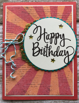 Video and tutorial for quick and easy cards using DSP and Stylized Birthday stamp