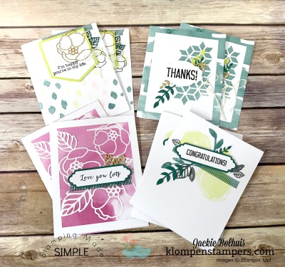 Soft Saying card kit from Stampin' Up! An all-inclusive kit to make 20 cards