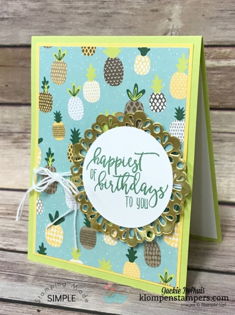 Quick & easy cards made using Tutti-Fruitti Designer Series Paper. Stamping Quick Tip video posted showing how easy to make.