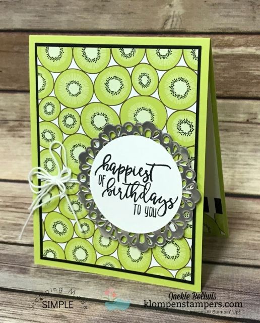 Quick & easy cards made using Tutti-Fruitti Designer Series Paper. Stamping Quick Tip video posted showing how easy to make.