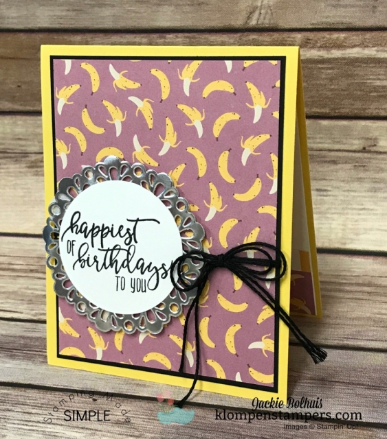 Quick & easy cards made using Tutti-Fruitti Designer Series Paper. Stamping Quick Tip video posted showing how easy to make.