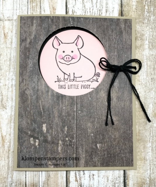 This Little Piggy card collection tutorial