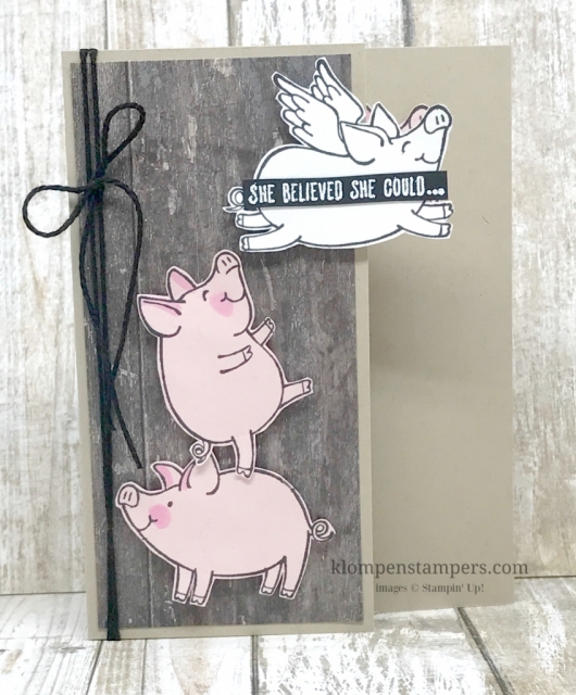 This Little Piggy card collection tutorial