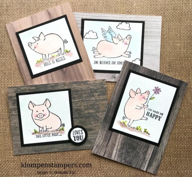 This Little Piggy card collection tutorial