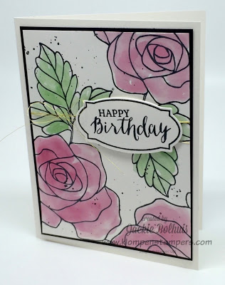 Stamping technique using Rose Wonder Stampin' Up!