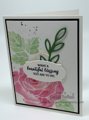 Stamping technique using Rose Wonder Stampin' Up!