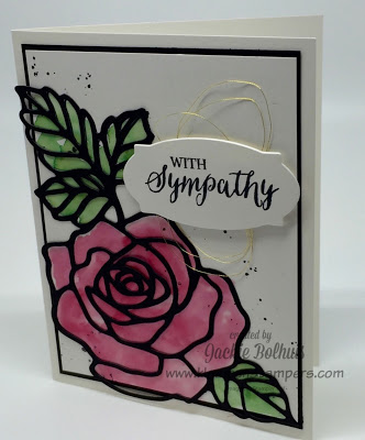 Stamping technique using Rose Wonder Stampin' Up!