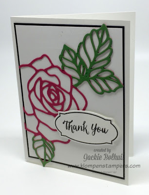 Stamping technique using Rose Wonder Stampin' Up!