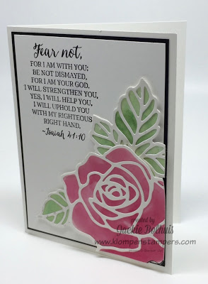 Stamping technique using Rose Wonder Stampin' Up!