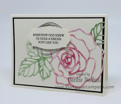 Stamping technique using Rose Wonder Stampin' Up!