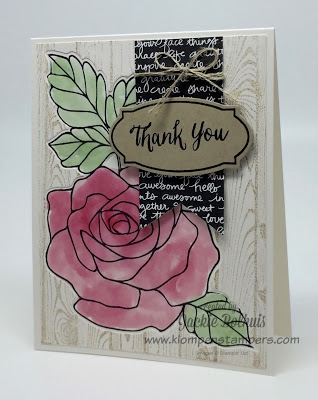 Stamping technique using Rose Wonder Stampin' Up!