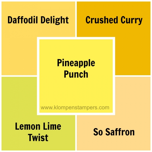 Pineapple Punch new Stampin' Up color