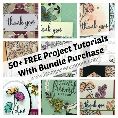 50+ FREE Tutorials using the Love What You Do Bundle from Stampin Up