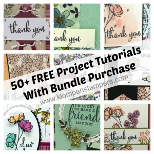 50+ FREE Tutorials using the Love What You Do Bundle from Stampin Up