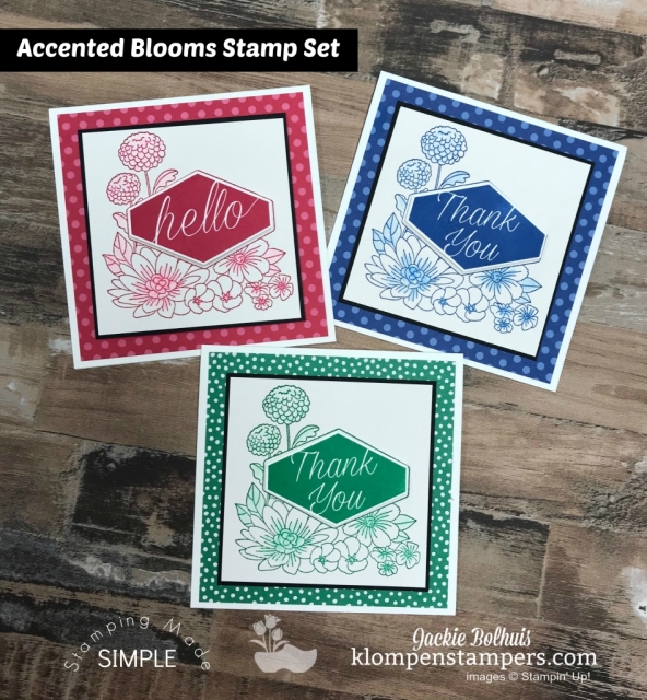 Accented Blooms and Tailored Tag Punch Stamps in the Mail
